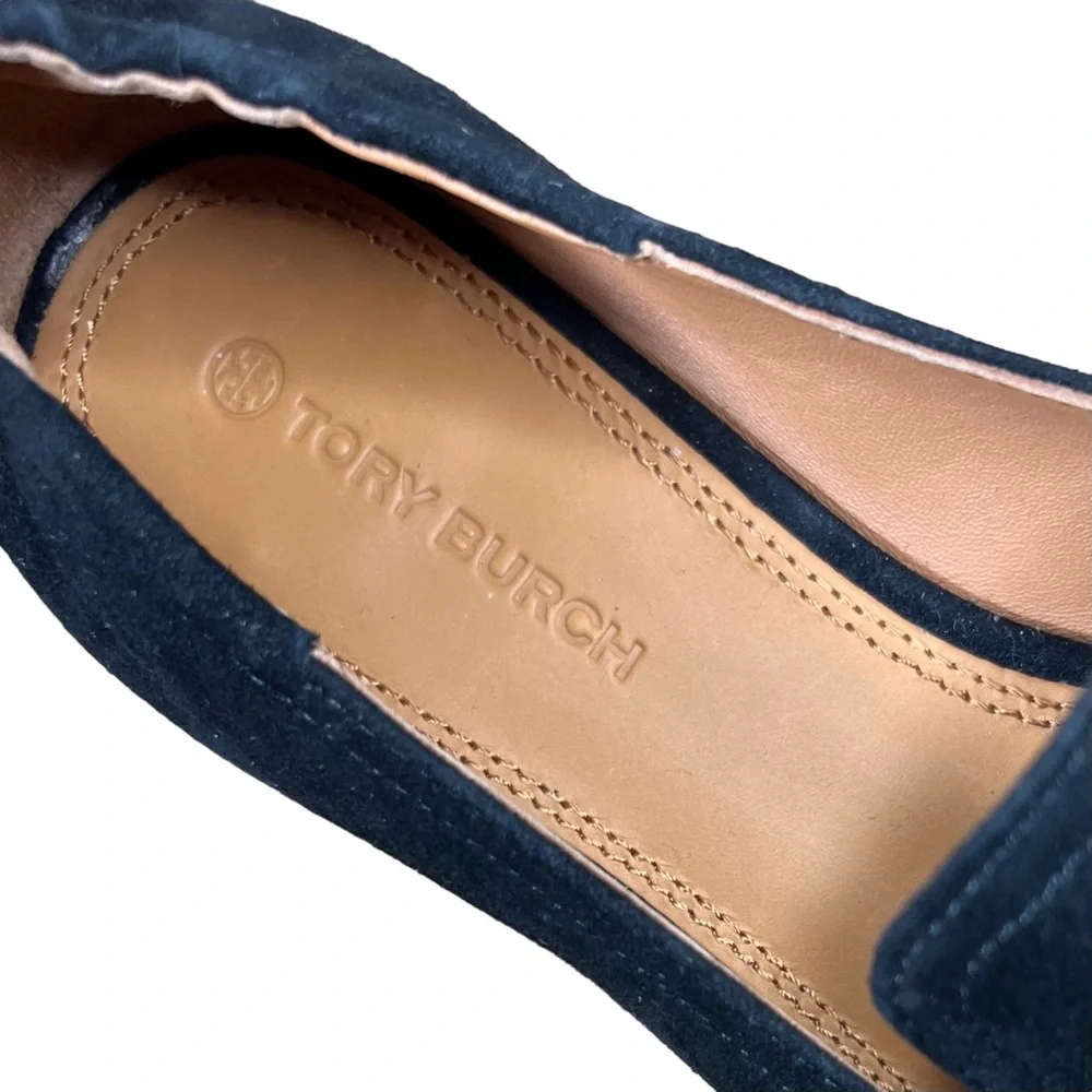 Tory Burch Black Suede Loafers - Picture 4 of 7